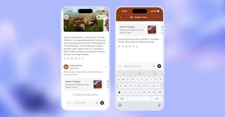 ChatGPT Ads mock-up